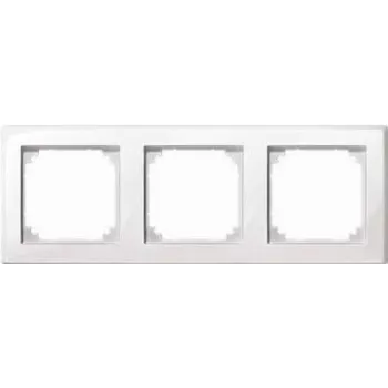 Merten M-Smart 478325 cornice 3 moduli, bianco attivo
