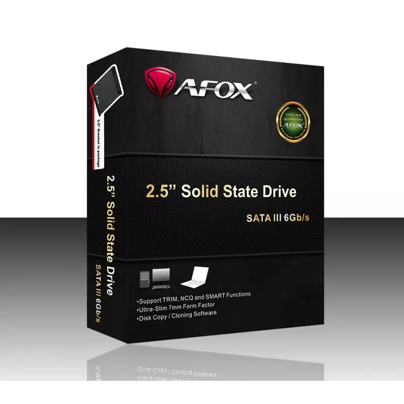 SSD interna 2,5 inch AFOX SD250-2000GN 2 TB SATA III, 560 MB/s in lettura, 520 MB/s in scrittura