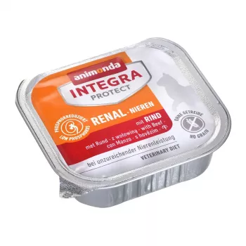 Cibo umido per gatti animonda Integra Protect 100 g — maiale, per gatti adulti, supporto renale, vaschetta