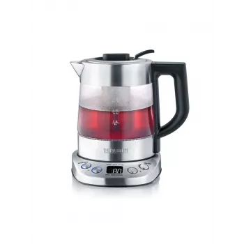 Bollitore elettrico SEVERIN 1 L 2200 W vetro e acciaio inox, 5 impostazioni di temperatura, display LED