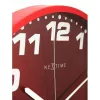 NeXtime orologio 3053ro Dash Red, Ø35 cm, da parete, rosso/argento