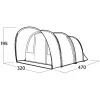 Tenda a tunnel Easy Camp Skarvan 5, blu