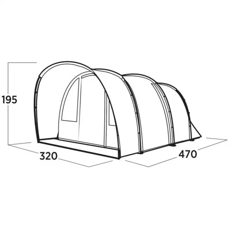 Tenda a tunnel Easy Camp Skarvan 5, blu