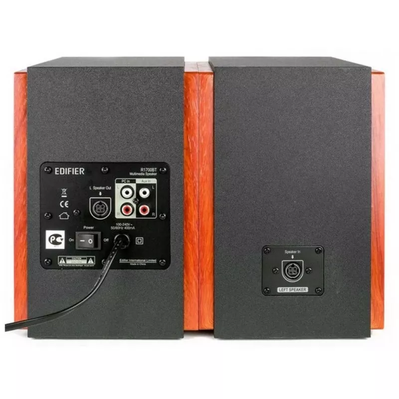 Edifier R1700BT - altoparlante - da scaffale - wireless - Bluetooth - 66 Watt (totali) - a due vie - nero (R1700BT nero)