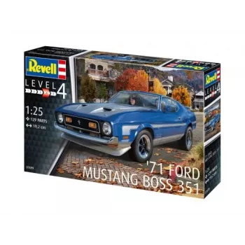 Modellino auto in plastica REVELL Ford Mustang Boss 351 kit in scala 1:25