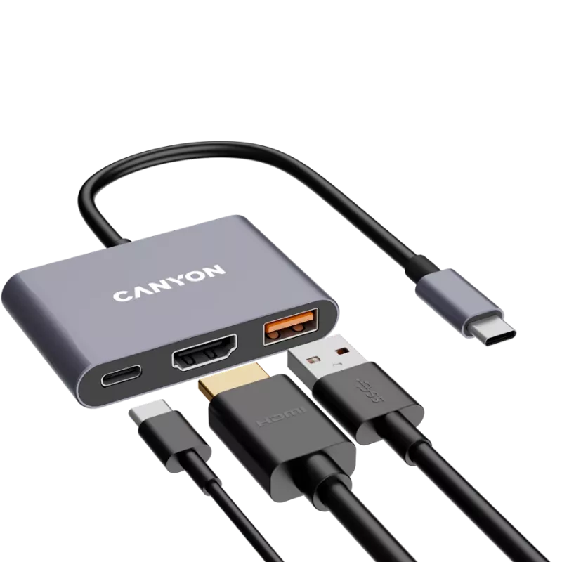 Canyon DS-4 hub USB Type-C 10000 Mbit/s HDMI USB 3.2 Gen 2