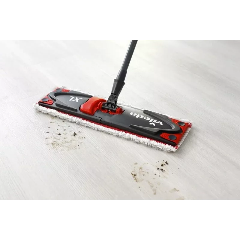 Lavapavimenti VILEDA Ultramax XL Box — testa rotante 360° in microfibra lavabile, pieghevole, per pavimenti duri