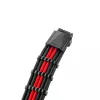 CableMod PRO ModMesh 12VHPWR su 3x cavo PCIe - 45 cm, nero/rosso