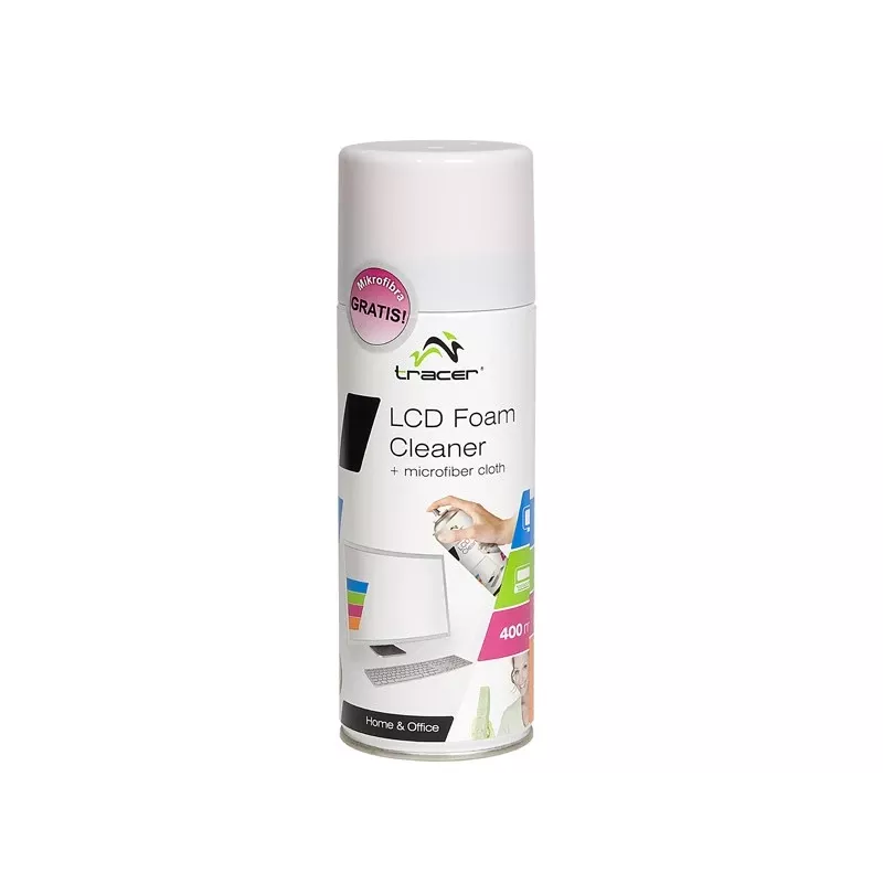 Detergente in schiuma per LCD 400 ml + panno in microfibra