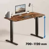 Scrivania regolabile elettricamente in altezza Ergo Office, altezza max. 1160 mm, max. - 80 kg, senza piano per scrivania sit-stand, nera, ER-400 B