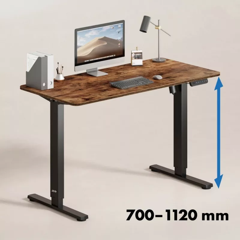 Scrivania regolabile elettricamente in altezza Ergo Office, altezza max. 1160 mm, max. - 80 kg, senza piano per scrivania sit-stand, nera, ER-400 B