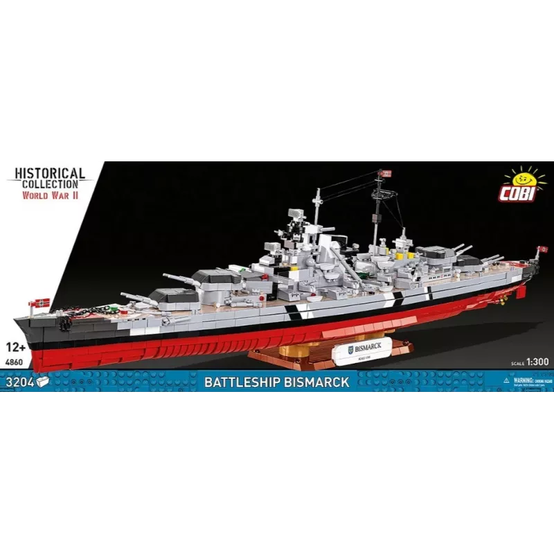 Kit Cobi corazzata Bismarck modello con 3204 pezzi - Cobi CO BI-4860