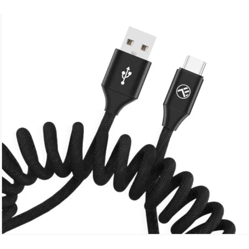 Cavo dati USB a USB-C Tellur Extendable 3A 1,8 m nero