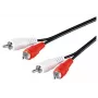 Cavo audio Microconnect AUDCC05 0,5 m 2 x RCA nero