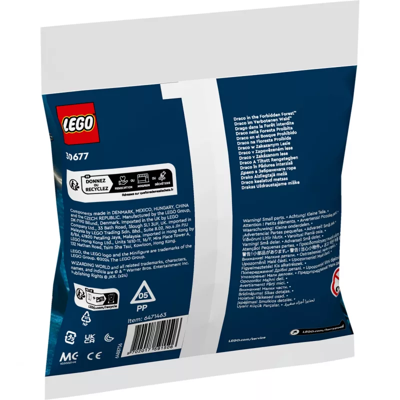 Giocattolo da costruzione LEGO Harry Potter set modello 30677 – Draco nella Foresta Proibita scena con minifigure