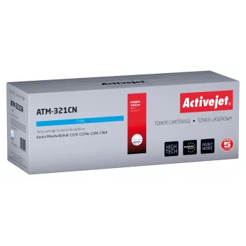 Toner Activejet ATM-321CN (sostituto per Konica Minolta TN321C; Supreme; 25.000 pagine; ciano)