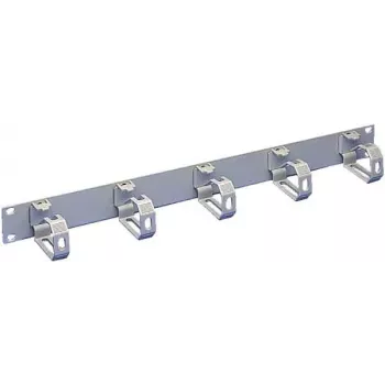 Rittal DK 7159.035 Pannello di gestione cavi 19 pollici, 1 U, 5 anelli guidacavi, RAL 7035