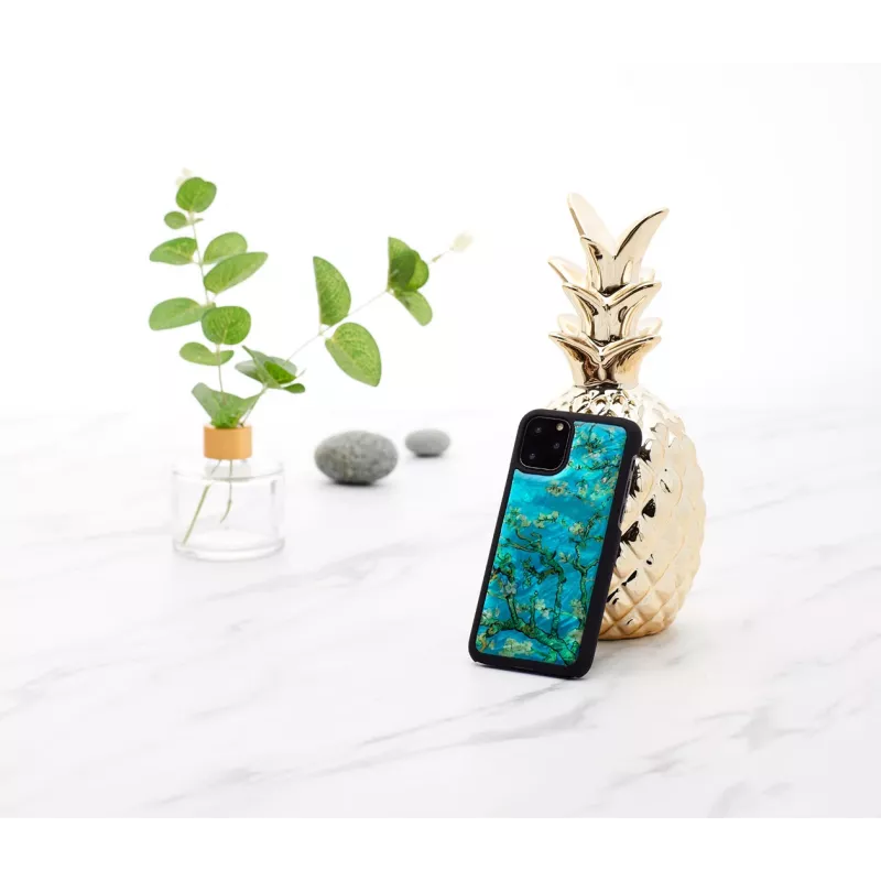 Custodia per smartphone iKins per iPhone 11 Pro – mandorlo in fiore nero, custodia protettiva