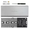 Case in alluminio QOLTEC 51833 per SSD M.2, SATA su USB 3.0, supporta fino a 2 TB