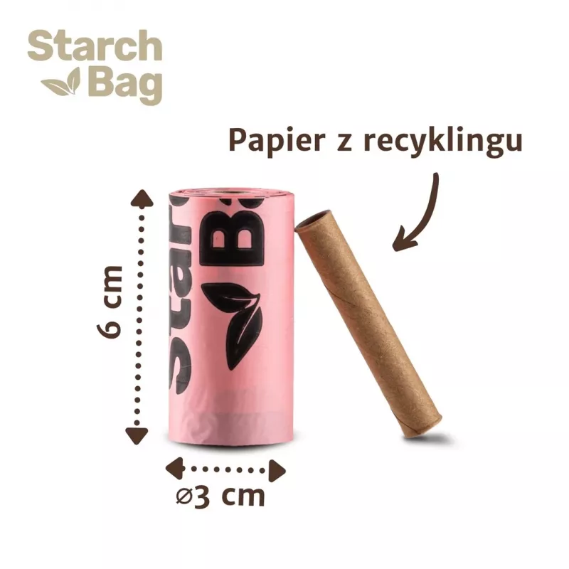 STARCH BAG - Sacchetti per deiezioni canine - 1 x 15 pezzi
