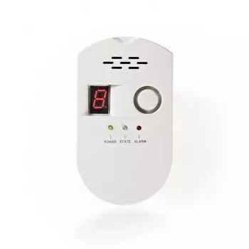 Nedis DTCTG10CWT rilevatore di gas GPL, gas naturale