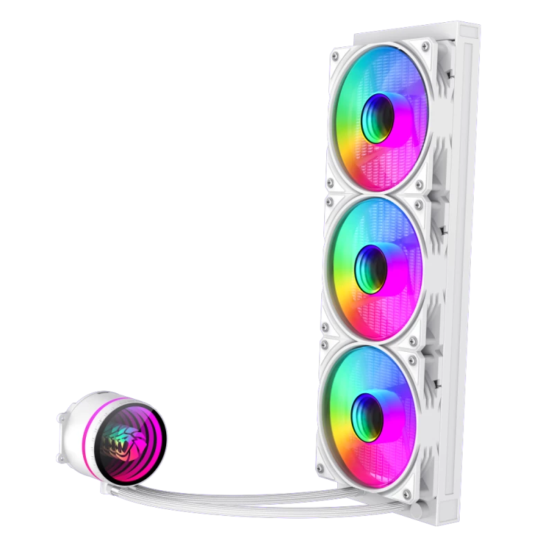 Gamemax | Dissipatore a liquido per CPU | ICEBURG 360 INFINITY | bianco