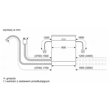 Lavastoviglie libera installazione Bosch SMS4EVI04E — 13 coperti, 44–46 dB, classe energetica D, 60×60×84,5 cm