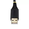 StarTech.com cavo adattatore da USB a seriale a 2 porte 2ft (60cm), viti/dadi DB9 sostituibili, mantenimento COM, USB-A a DB9 RS232, FTDI, protezione ESD livello 4, Windows/macOS/ChromeOS/Linux – costruzione robusta in TPE