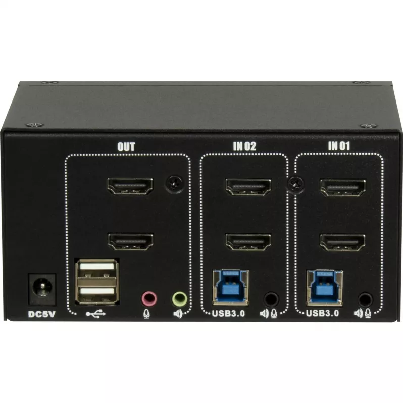Switch KVM Inter-Tech IPC AS-22HUS 2 porte USB