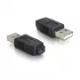 Adattatore USB micro-A+B femmina su USB 2.0 A maschio DeLOCK 65029