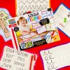Set didattico Montessori penna scuola di scrittura con 18 tavole
