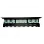 Digitus DN-91524U-EC patch panel 19" a 24 porte Cat5e U/UTP, 1U, con supporto per cavi, nero