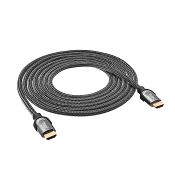 Cavo HDMI 2.1 Akyga AK-HD-30S, 48 Gbit/s, 8K 60 Hz / 4K 120 Hz, intrecciato, 3 m, nero