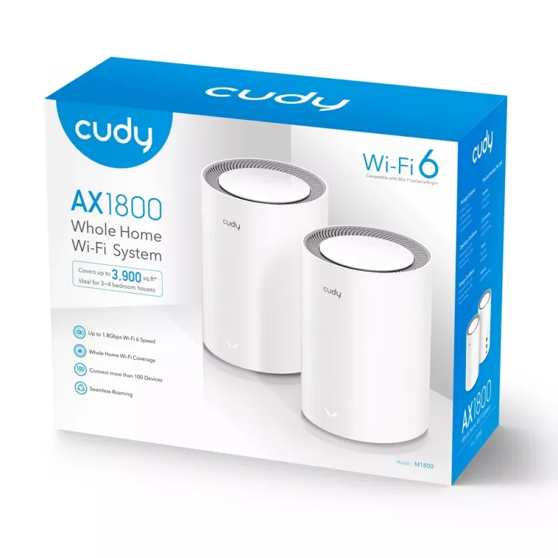 Sistema mesh Cudy AX1800 dual band 2,4 GHz 5 GHz Wi-Fi 6