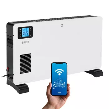 Termoconvettore elettrico NOVEEN NOVEENCH9099, 2300 W, 3 livelli di potenza, Tuya WiFi Smart, LCD, timer, installazione a pavimento