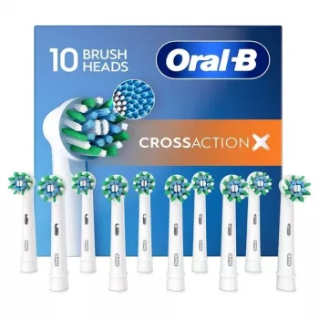 Testine spazzolino di ricambio Oral-B Pro CrossAction, confezione da 10, bianco