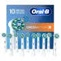 Testine spazzolino di ricambio Oral-B Pro CrossAction, confezione da 10, bianco