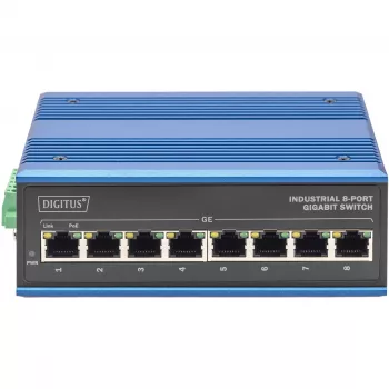 Switch unmanaged Digitus DN-651121 8 porte Gigabit Ethernet PoE