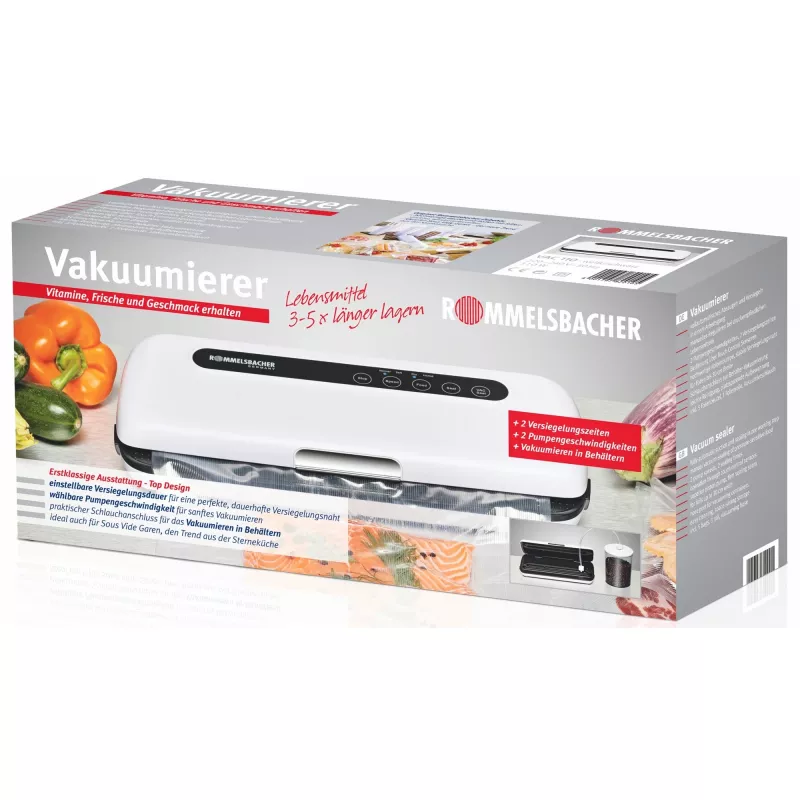 Rommelsbacher VAC110 - 360 x 155 x 75 mm - nero - bianco (VAC 110)