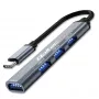 Hub USB QOLTEC 53792, USB-C 3.1 a 4 porte (USB 3.0 x1, USB 2.0 x3)
