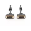 DIGITUS - cavo DVI - Dual Link - DVI-D (M) - DVI-D (M) - 5,0 m - stampato, viti zigrinate - nero (AK-320101-050-S)