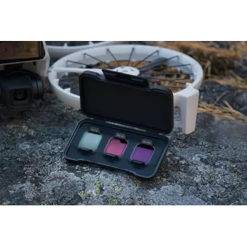 Set di filtri a densità neutra DJI Flip ND16 / ND64 / ND256 — confezione da tre per droni DJI compatibili