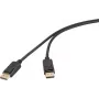 Renkforce Connettore maschio DisplayPort nero RF-6830476 4K UHD (RF-6830476)