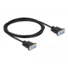 Cavo seriale DeLOCK 86605 nero 2m RS-232 Sub-D9