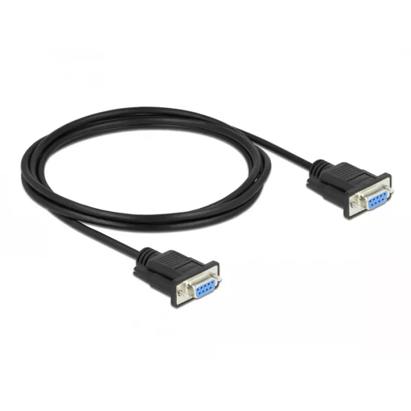 Cavo seriale DeLOCK 86605 nero 2m RS-232 Sub-D9