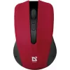 Mouse ottico wireless DEFENDER MM-935 RF – ambidestro, 1600 DPI, rosso, ricevitore RF-USB, batterie AAA