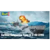Modello in plastica German Submarine T.IX C/40 1/144