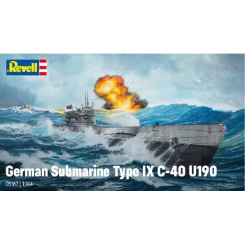 Modello in plastica German Submarine T.IX C/40 1/144