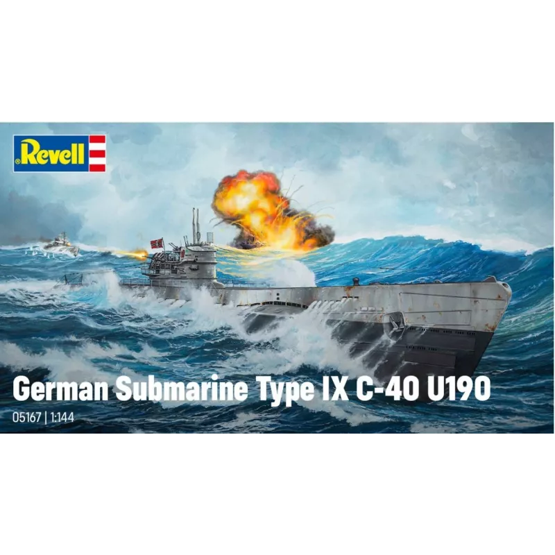 Modello in plastica German Submarine T.IX C/40 1/144