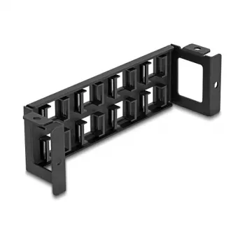 Patch panel DeLOCK 86517 nero metallo plastica montaggio a parete